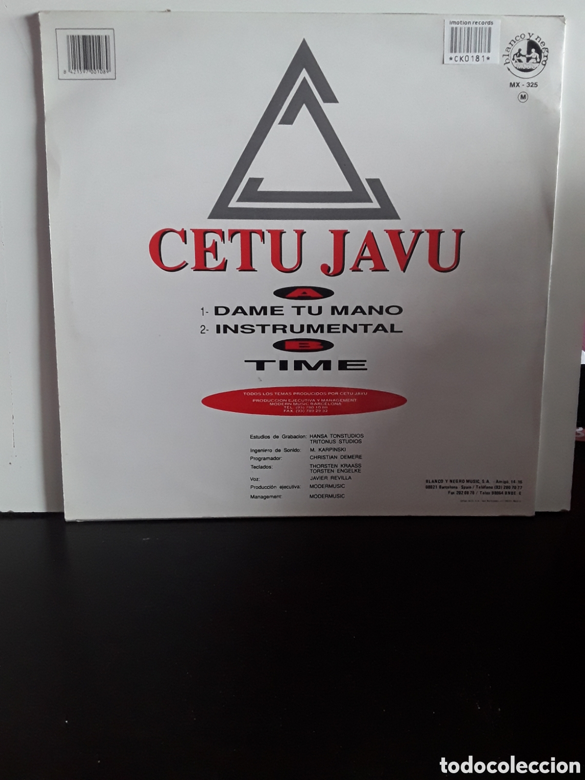 Discos de vinilo: Cetu Javu &lrm;&ndash; Dame Tu Mano - Foto 2