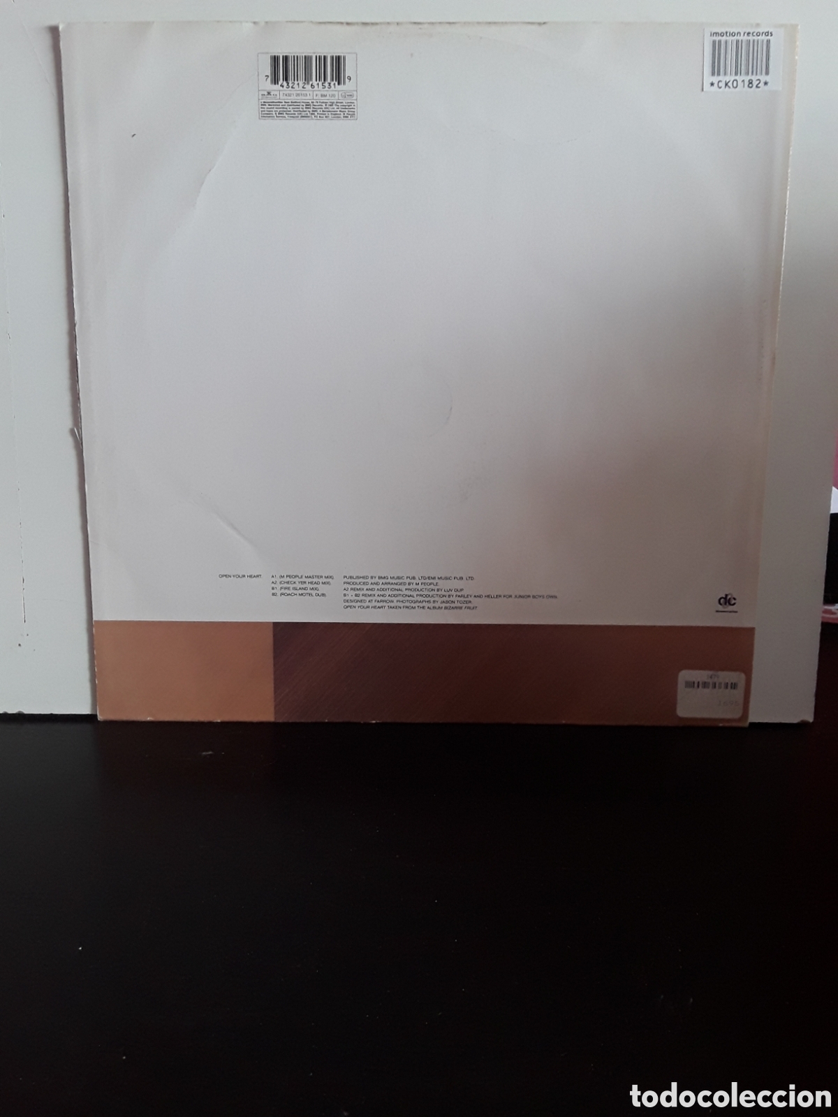 Discos de vinilo: M People &lrm;&ndash; Open Your Heart - Foto 2