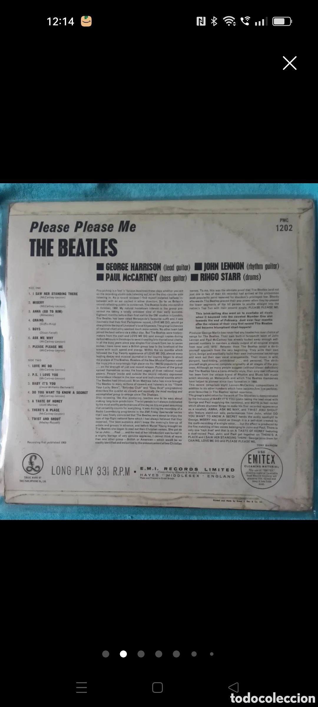 Discos de vinilo: The Beatles-Please Please me 1963 - Foto 2