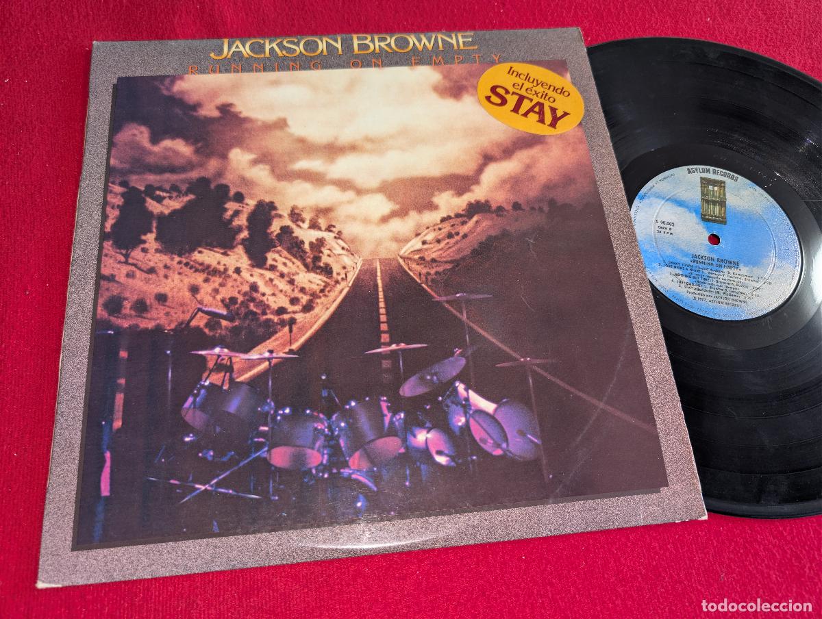 Discos de vinilo: JACKSON BROWNE Running on empty LP 1978 Asylum ESPA&Ntilde;A SPAIN - Foto 1
