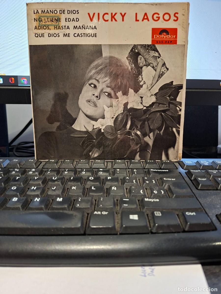 Discos de vinilo: VICKY LAGOS - LA MANO DE DIOS - EP DE VINILO - CAJA 21 - Foto 1