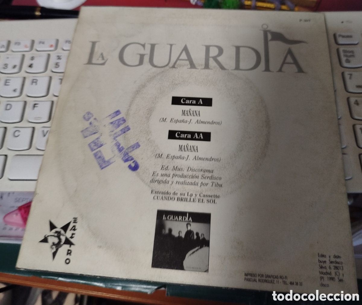 Discos de vinilo: La guardia - ma&ntilde;ana . Promocional - Foto 2