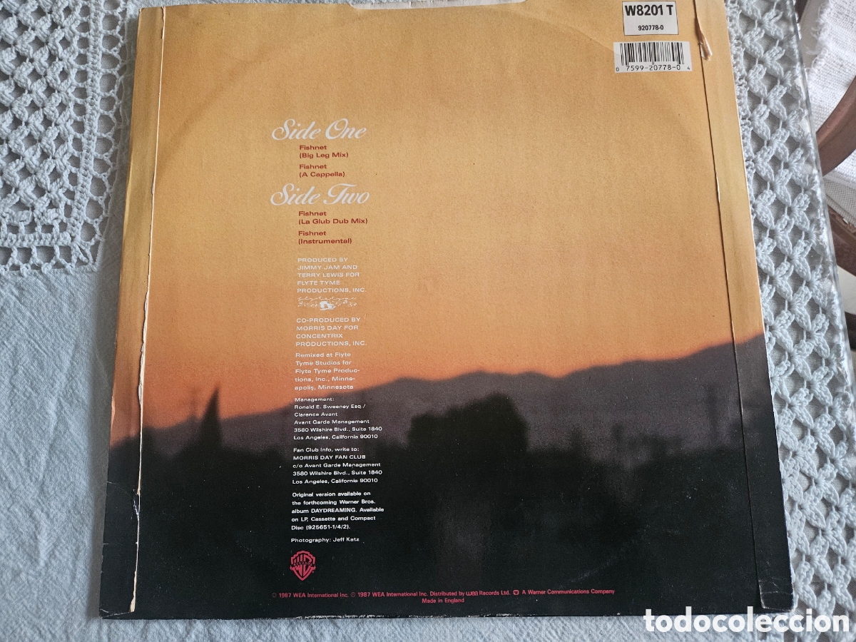 Discos de vinilo: MORRIS DAY FISHNET LPMORRIS DAY FISHNET MAXISINGLE - Foto 3