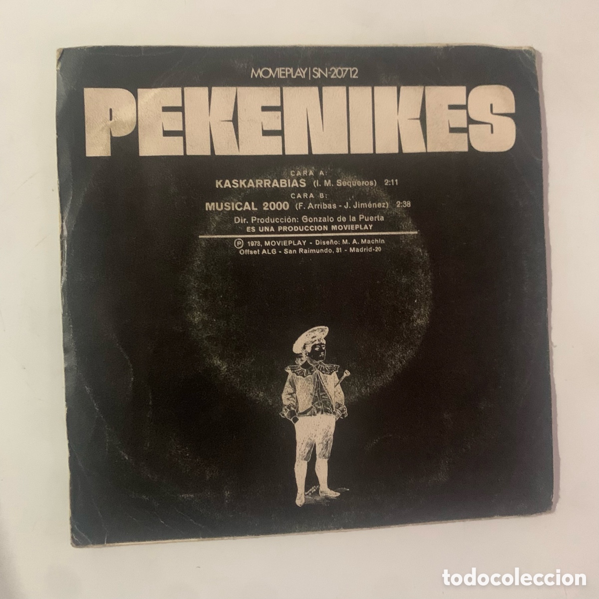Discos de vinilo: SINGLE 7 Los Pekenikes &ndash; Kaskarrabias / Musical 2000 DE 1973 - Foto 2