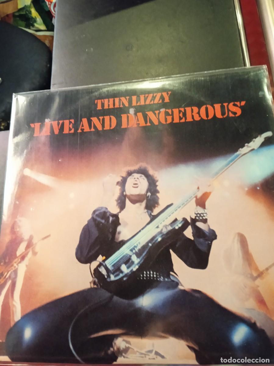 Discos de vinilo: THIN LIZZY- LIVE AND DANGEROUS. LP DOBLE. HOLANDA. - Foto 1