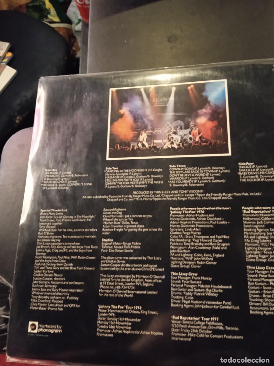 Discos de vinilo: THIN LIZZY- LIVE AND DANGEROUS. LP DOBLE. HOLANDA. - Foto 2