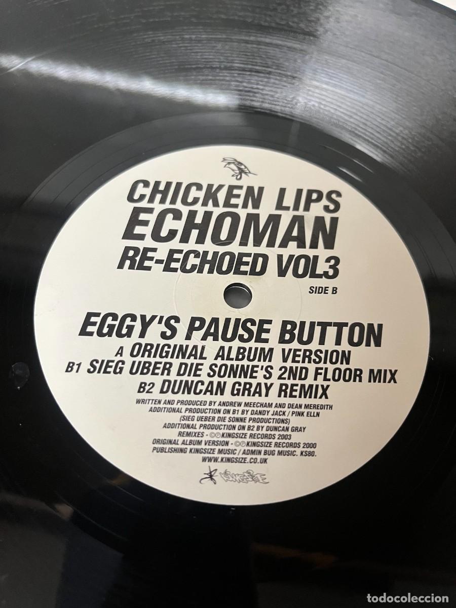 Discos de vinilo: Chicken Lips Echoman Re-Echoed Vol 3: Eggys Pause Button - Foto 3