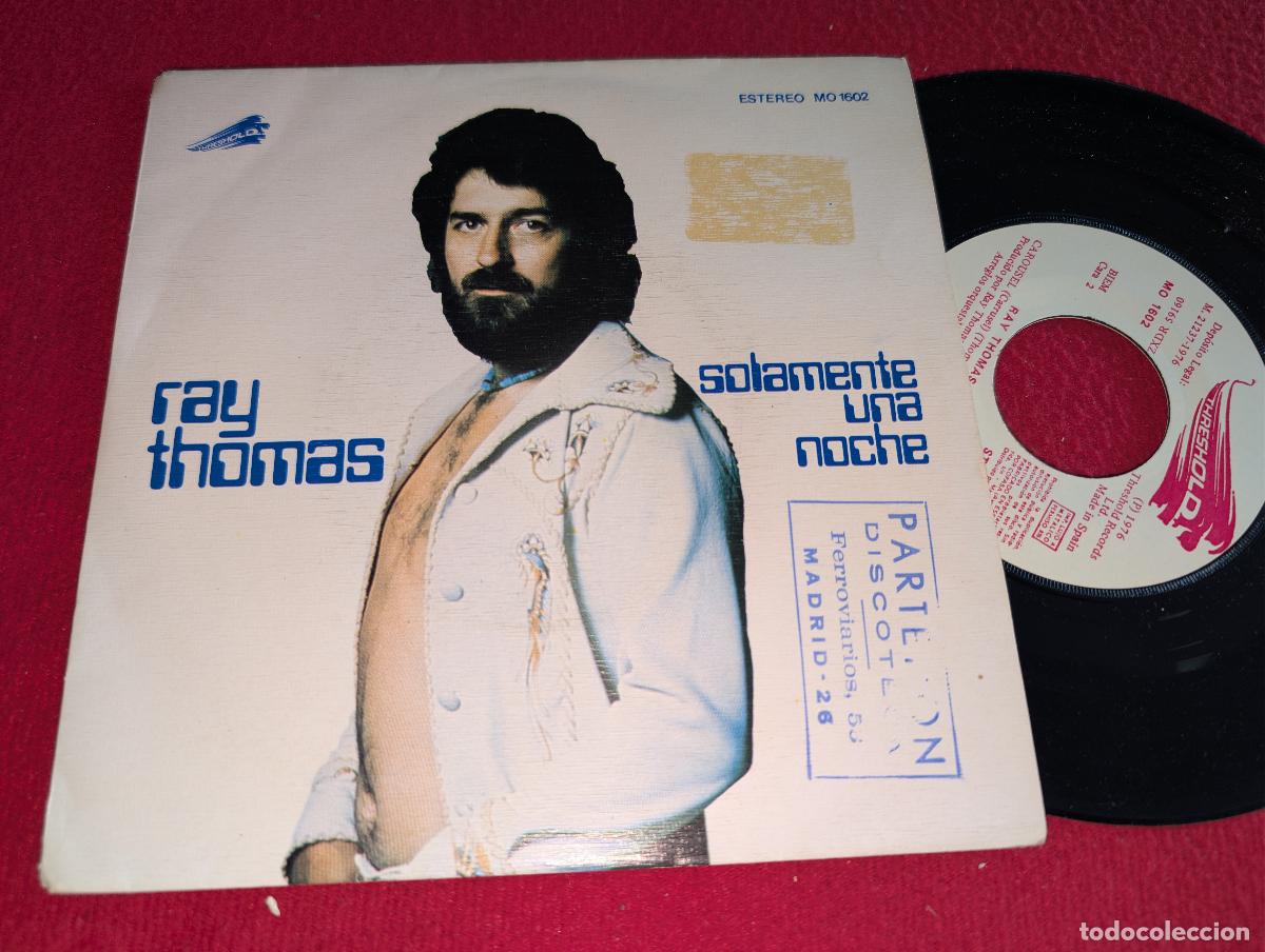 Discos de vinilo: RAY THOMAS One night stand/Carousel 7 SINGLE 1976 Threshold ESPA&Ntilde;A SPAIN - Foto 1