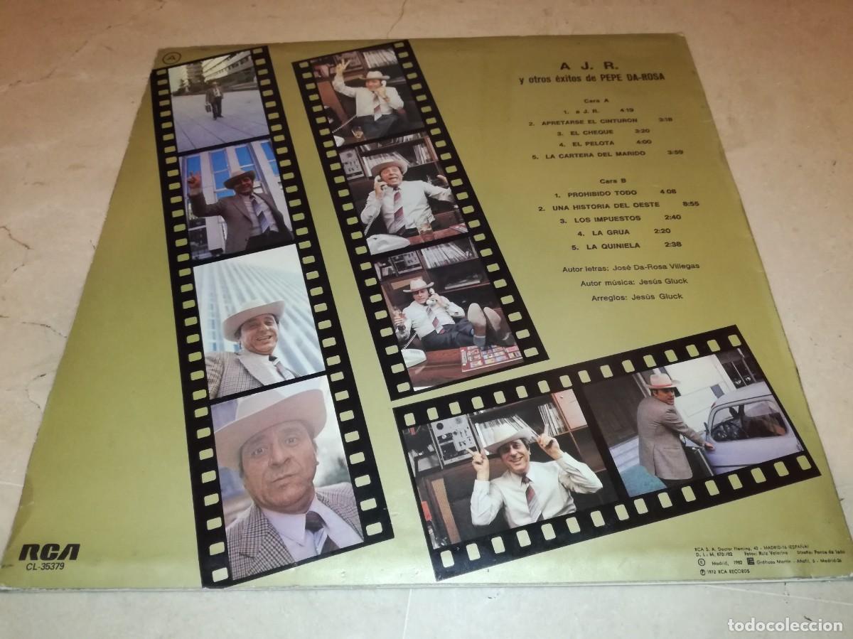 Discos de vinilo: PEPE DA ROSA-A J.R.-ORIGINAL 1982 - Foto 2