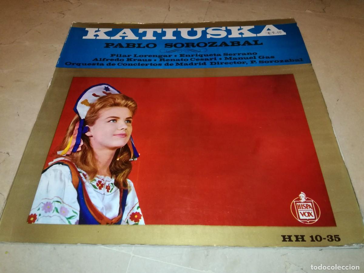 Discos de vinilo: PABLO SOROZABAL-KATIUSKA-GATEFOLD CON LIBRETO-ORIGINAL 1958 - Foto 1