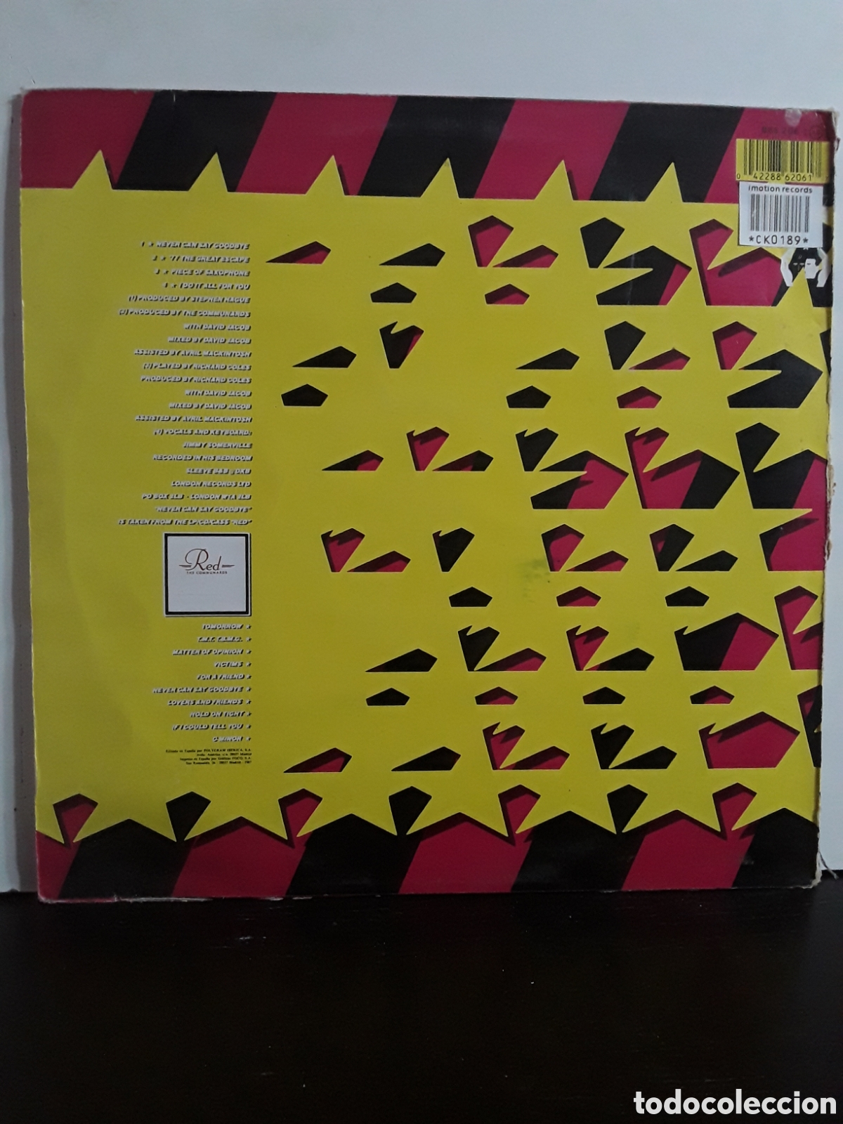 Discos de vinilo: The Communards &lrm;&ndash; Never Can Say Goodbye - Foto 2