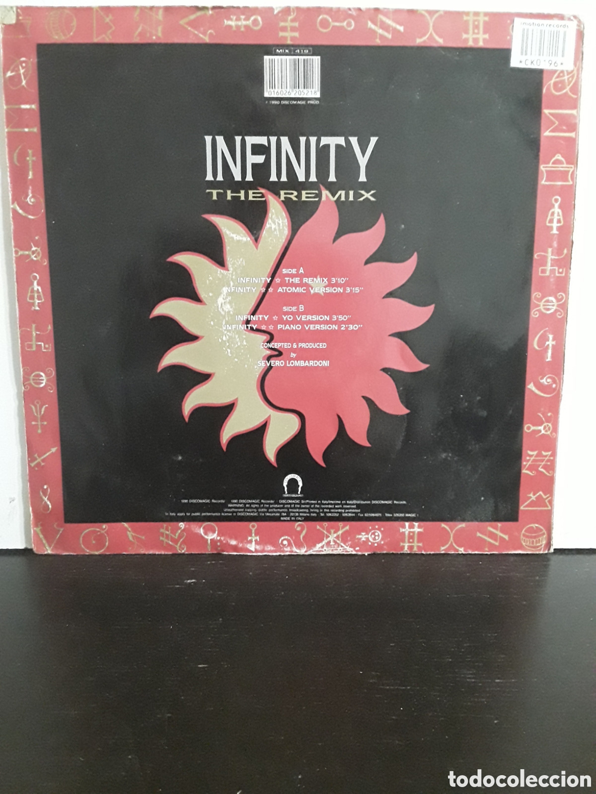 Discos de vinilo: Gouru Joash &lrm;&ndash; Infinity (The Remix) - Foto 2