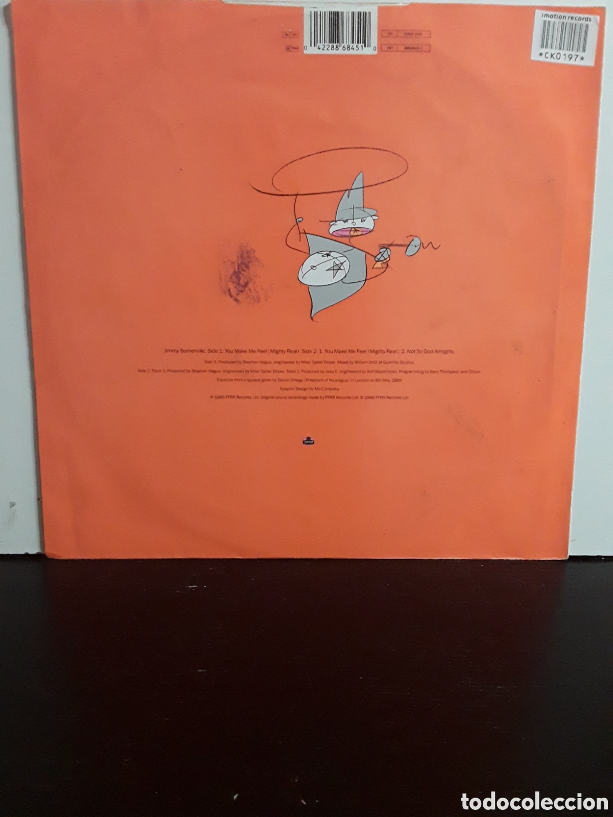 Discos de vinilo: Jimmy Somerville &lrm;&ndash; Mighty Real - Foto 2