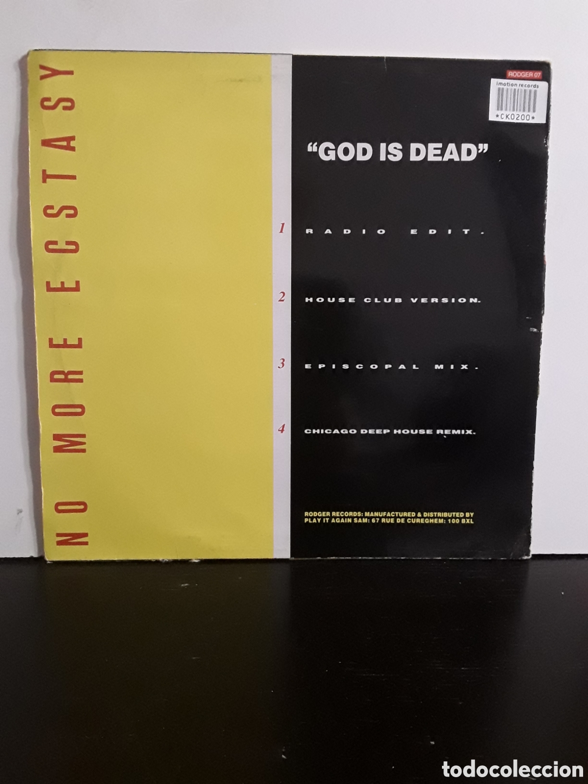 Discos de vinilo: No More Ecstasy &lrm;&ndash; God Is Dead - Foto 2