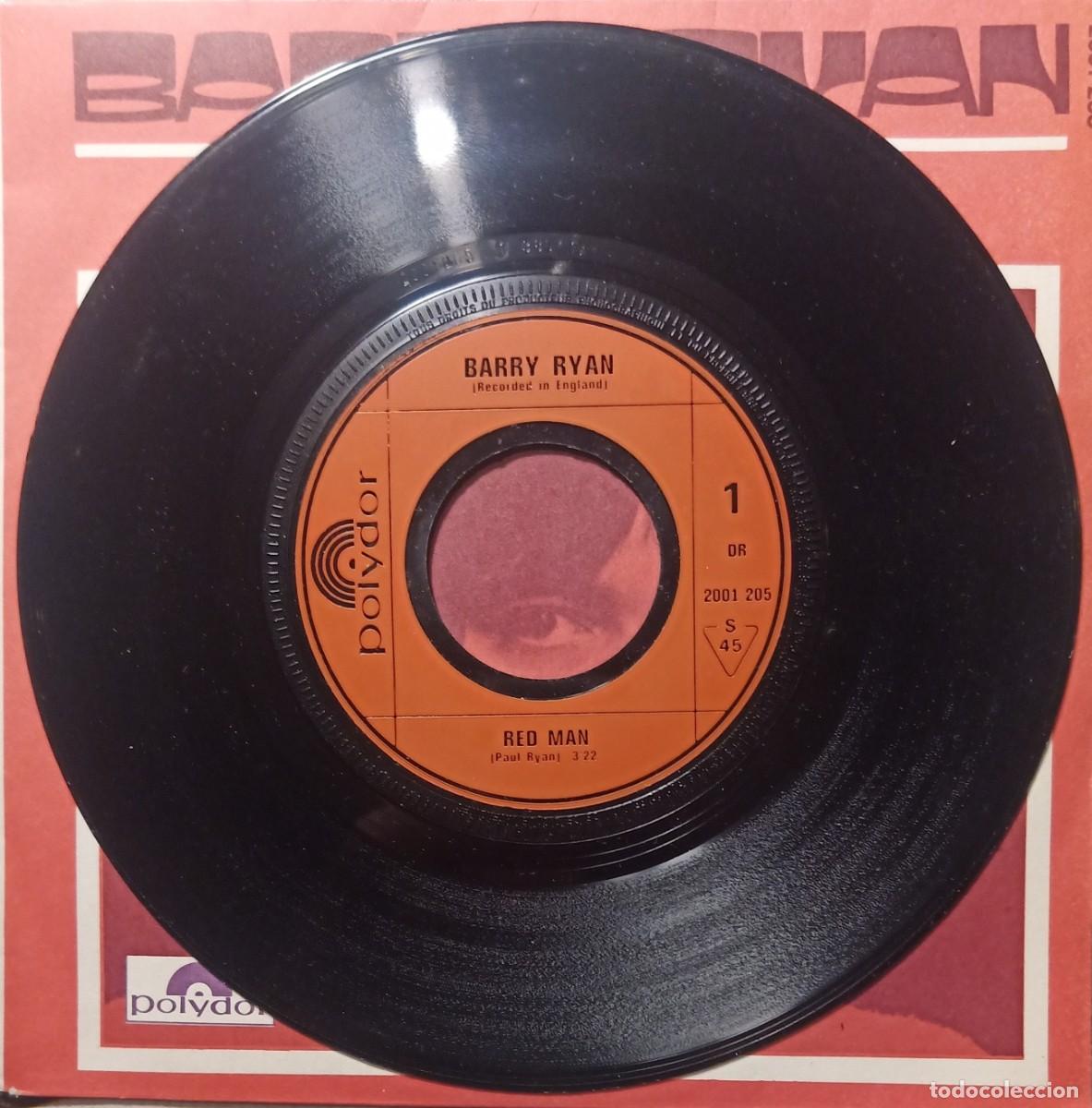 Discos de vinilo: Barry Ryan. Red man. Vinilo single. - Foto 3