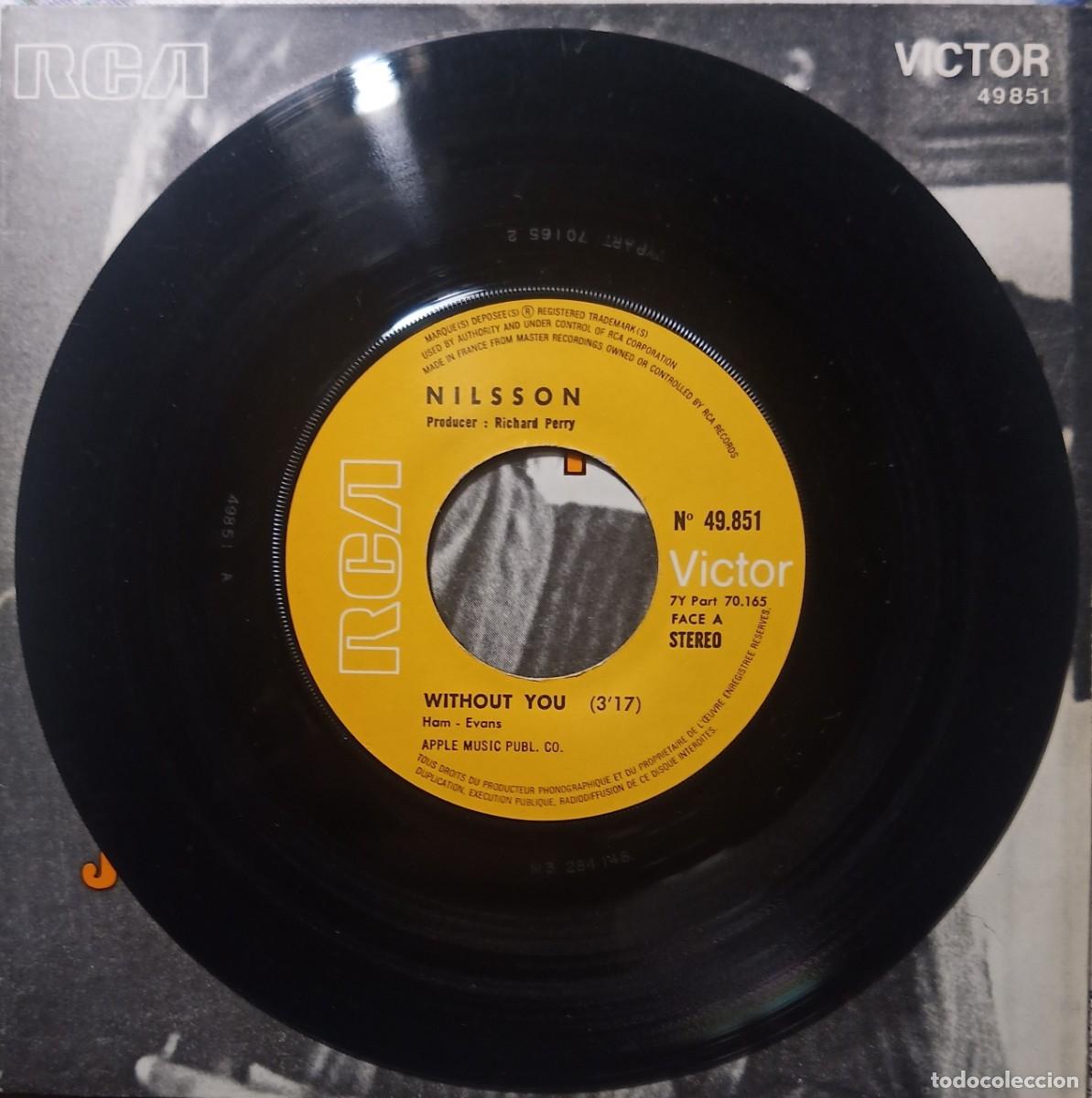 Discos de vinilo: Nilsson. Without you. Vinilo single. - Foto 3