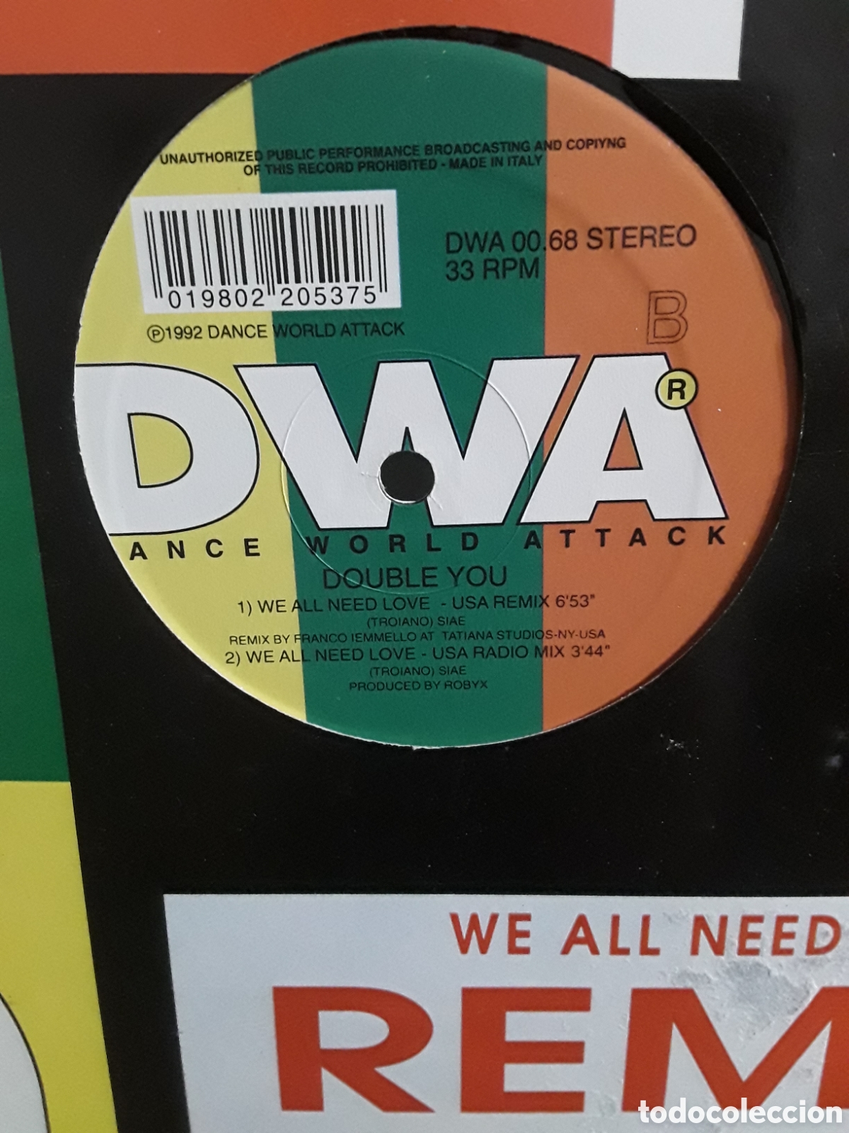 Discos de vinilo: Double You &lrm;&ndash; We All Need Love (Remixes) - Foto 2
