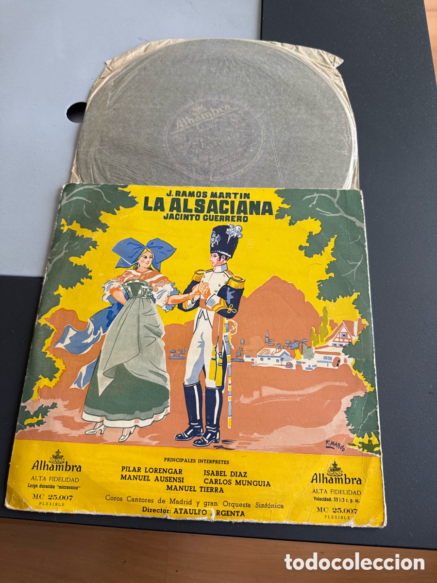 Discos de vinilo: LP. LA ALSACIANA. ALHAMBRA. Pilar Lorengar - Foto 1