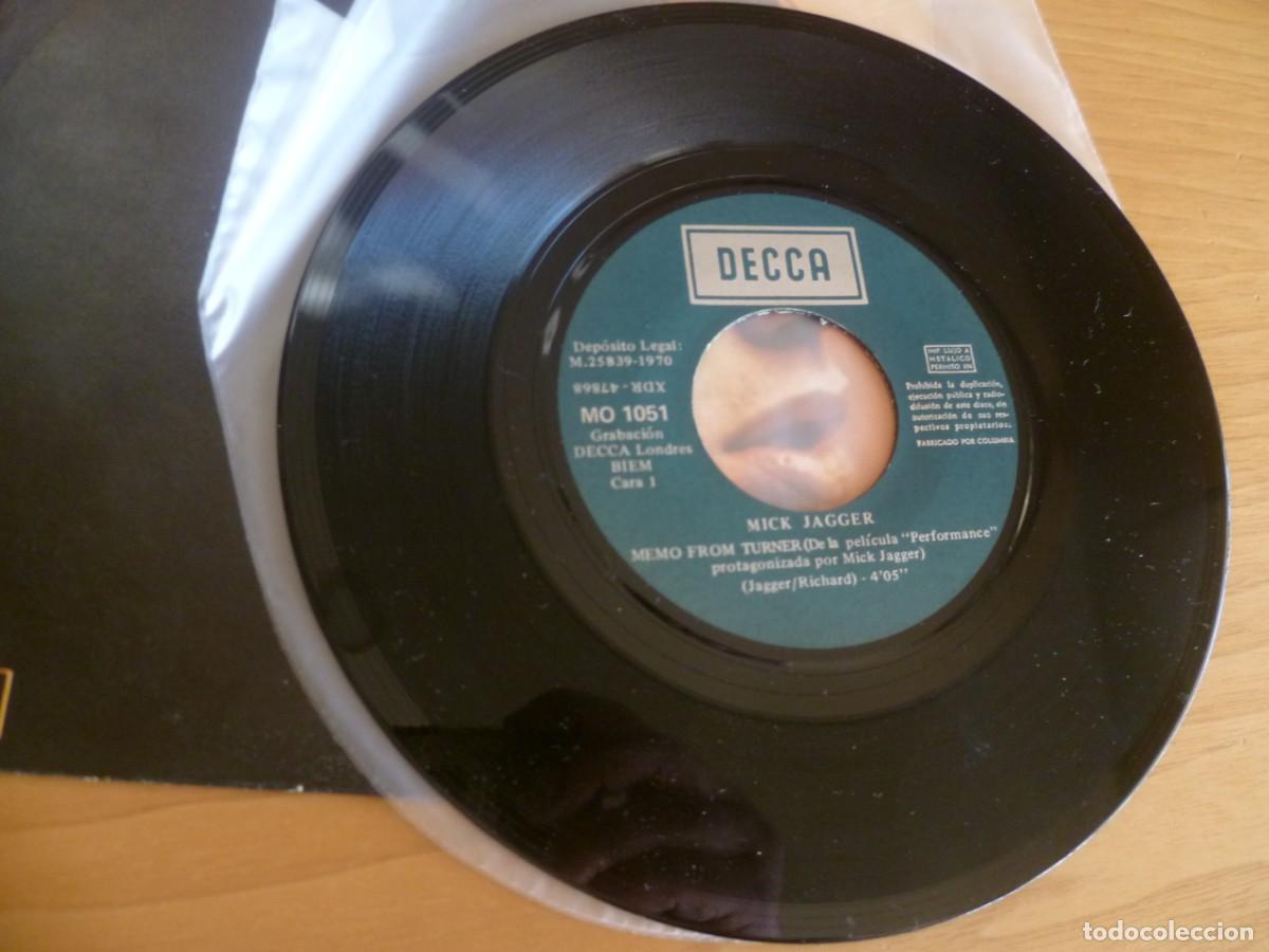 Discos de vinilo: Mick Jagger Canciones De La Pel&iacute;cula Performance single Spain 1970 - Foto 7