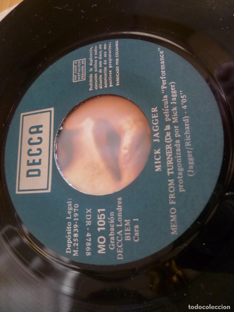 Discos de vinilo: Mick Jagger Canciones De La Pel&iacute;cula Performance single Spain 1970 - Foto 8