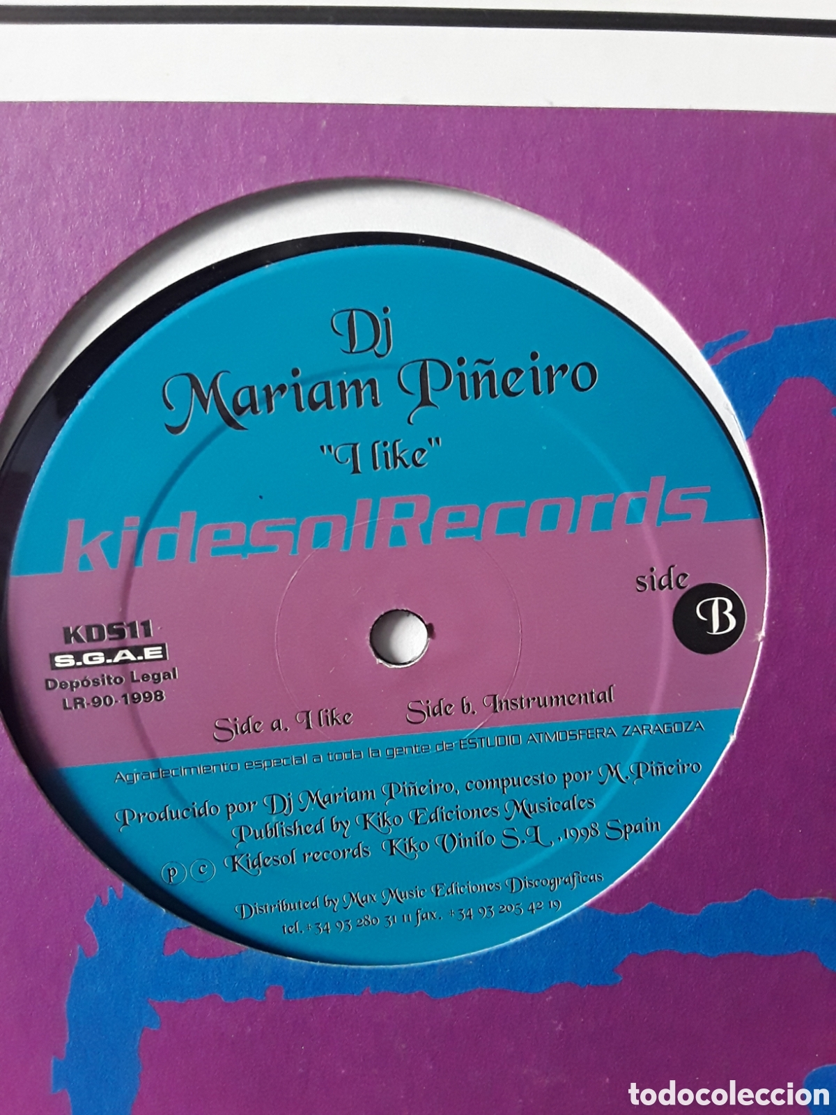 Discos de vinilo: DJ Mariam Pi&ntilde;eiro &lrm;&ndash; I Like - Foto 2