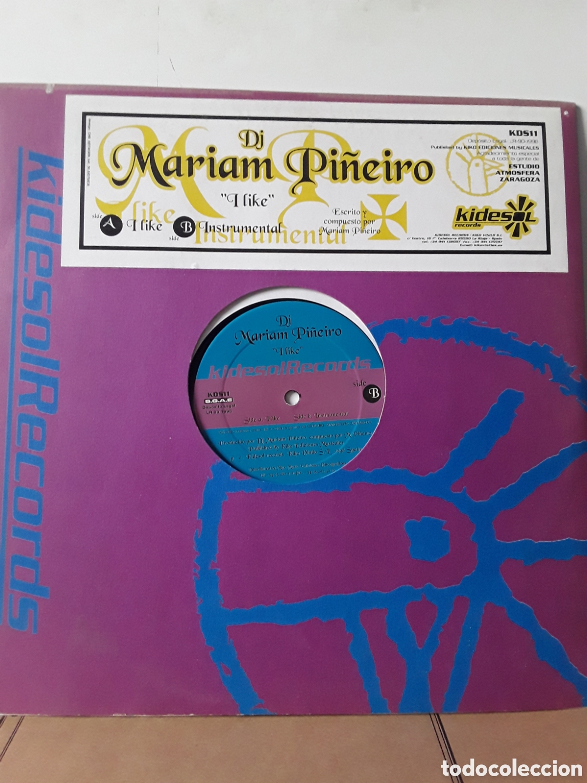 Discos de vinilo: DJ Mariam Pi&ntilde;eiro &lrm;&ndash; I Like - Foto 1