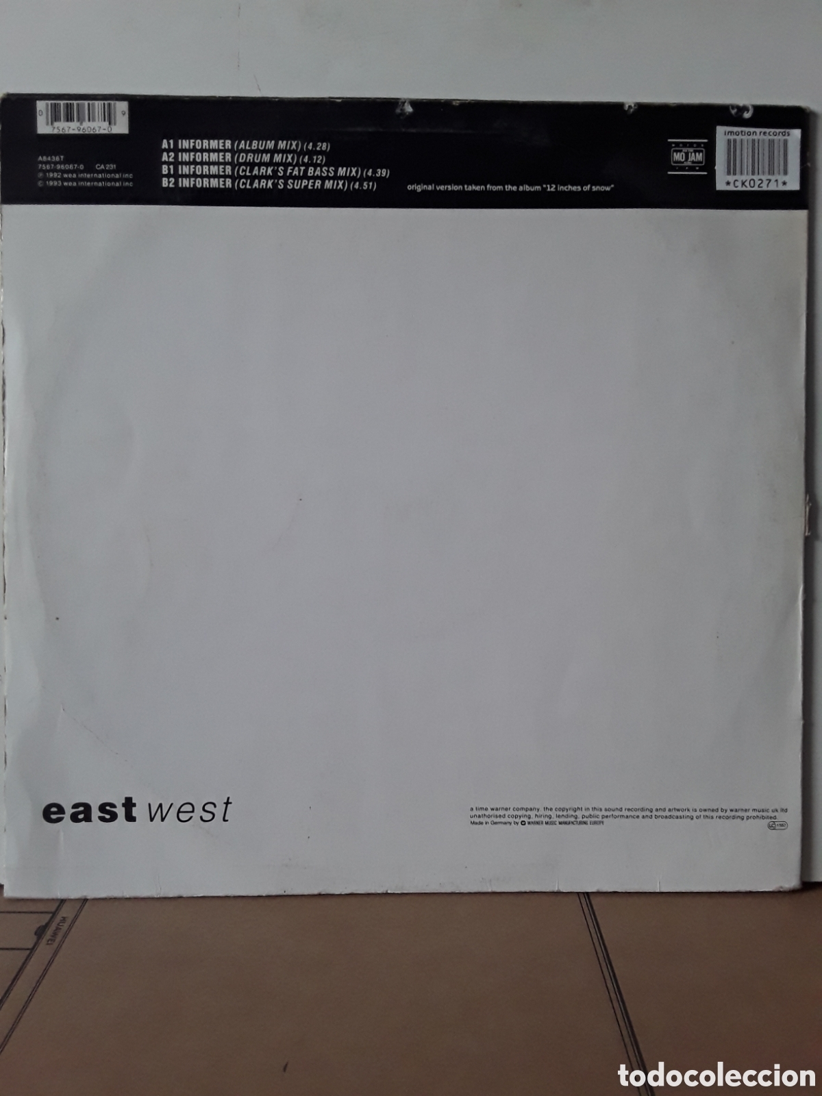 Discos de vinilo: Snow &lrm;&ndash; Informer HIP HOP - Foto 2