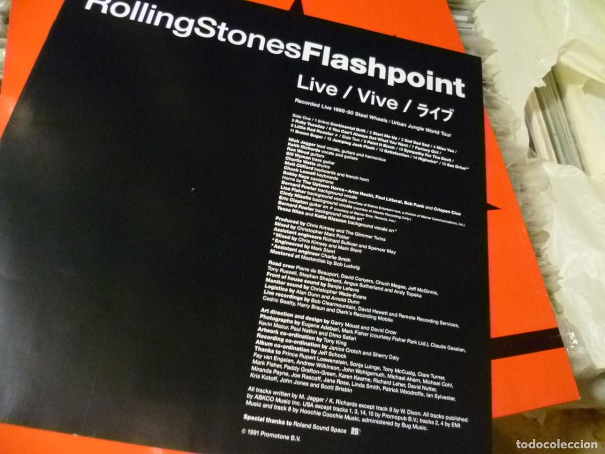 Discos de vinilo: RollingStones Flashpoint LP Spain 1991 exc- - Foto 6