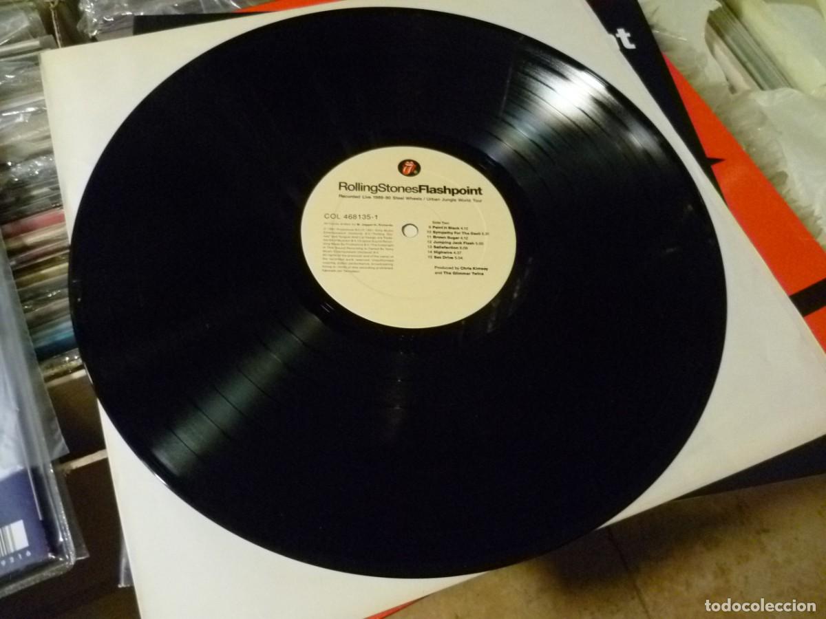 Discos de vinilo: RollingStones Flashpoint LP Spain 1991 exc- - Foto 9