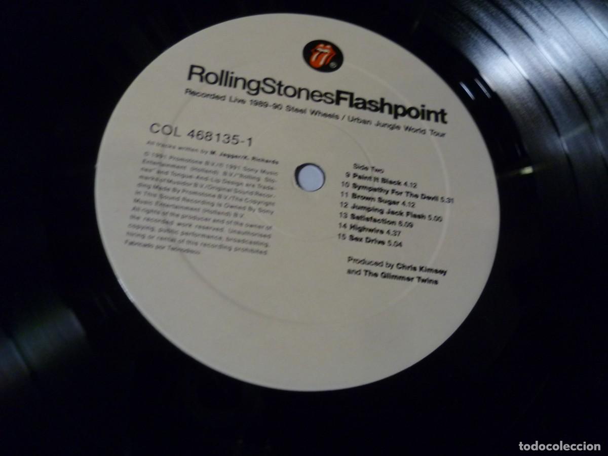 Discos de vinilo: RollingStones Flashpoint LP Spain 1991 exc- - Foto 10