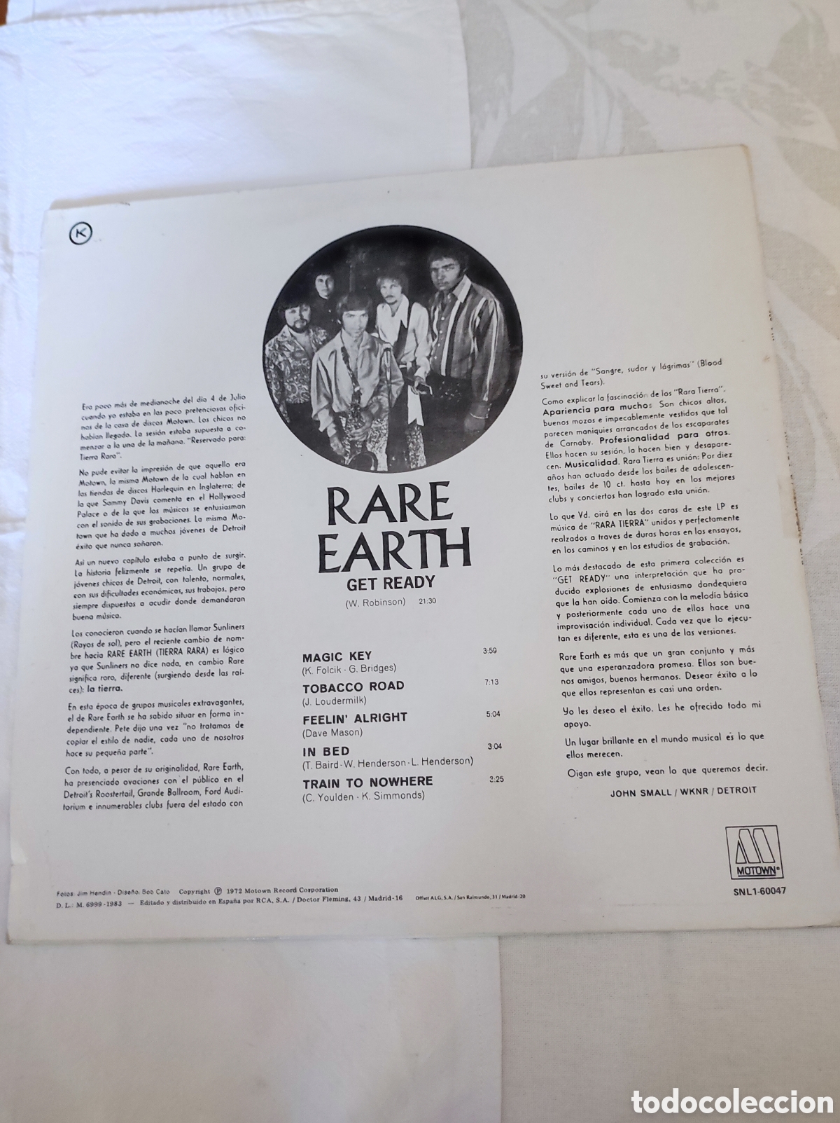 Discos de vinilo: RARE EARTH - GET READY - Foto 2