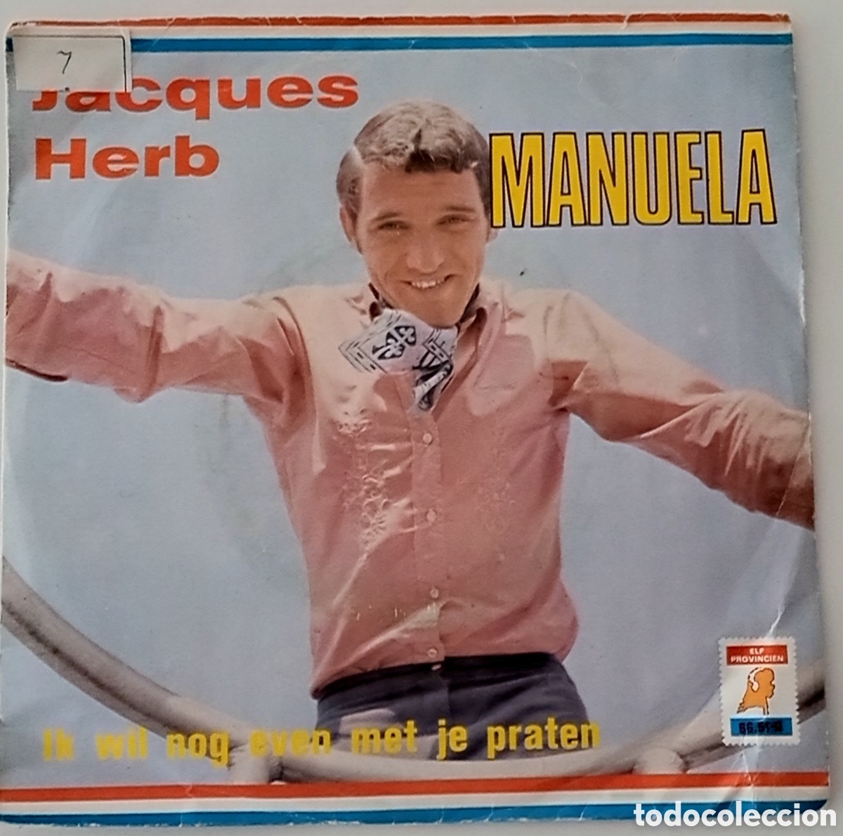 Discos de vinilo: JACQUES HERB - Manuela (1971) disco de vinilo single - Foto 2