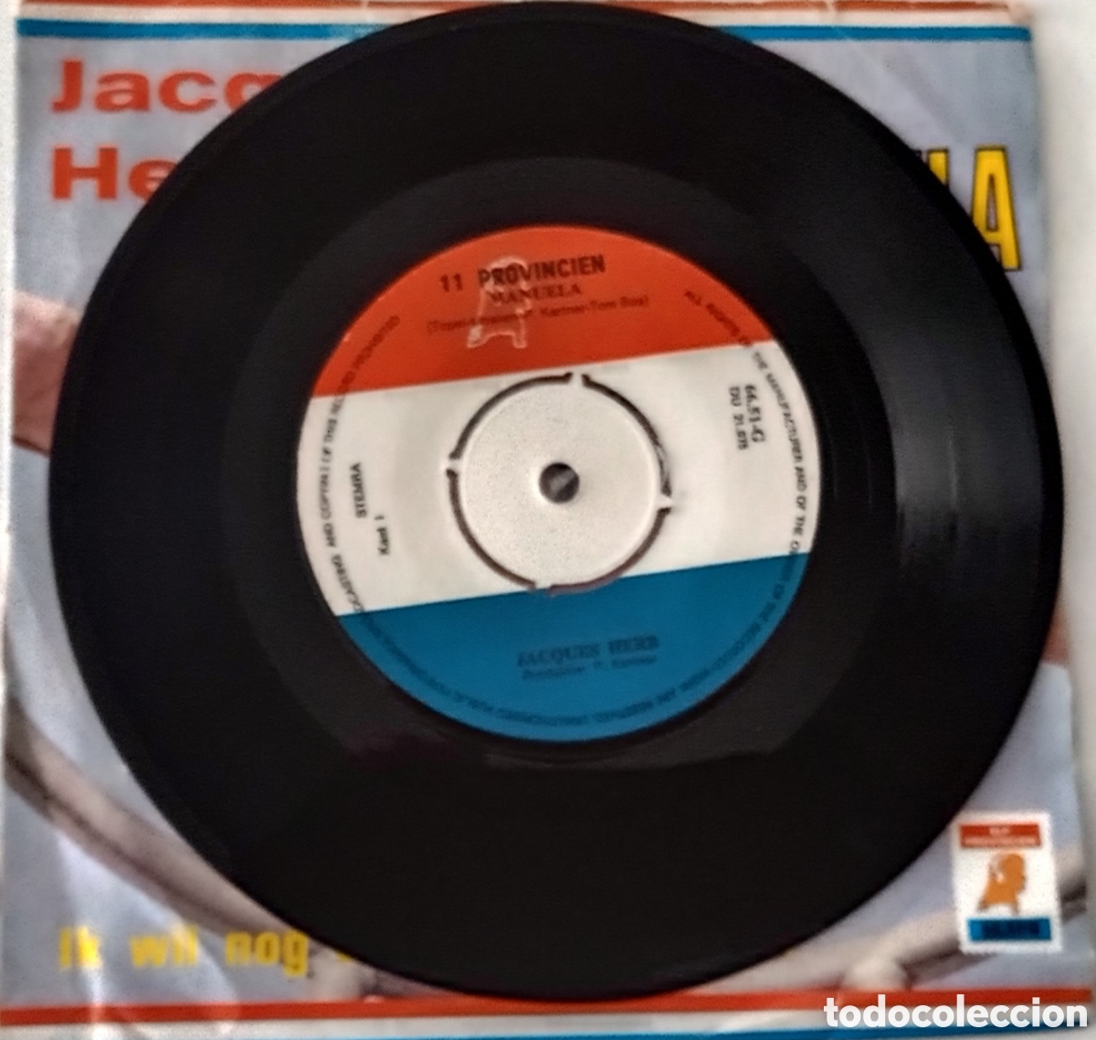 Discos de vinilo: JACQUES HERB - Manuela (1971) disco de vinilo single - Foto 5