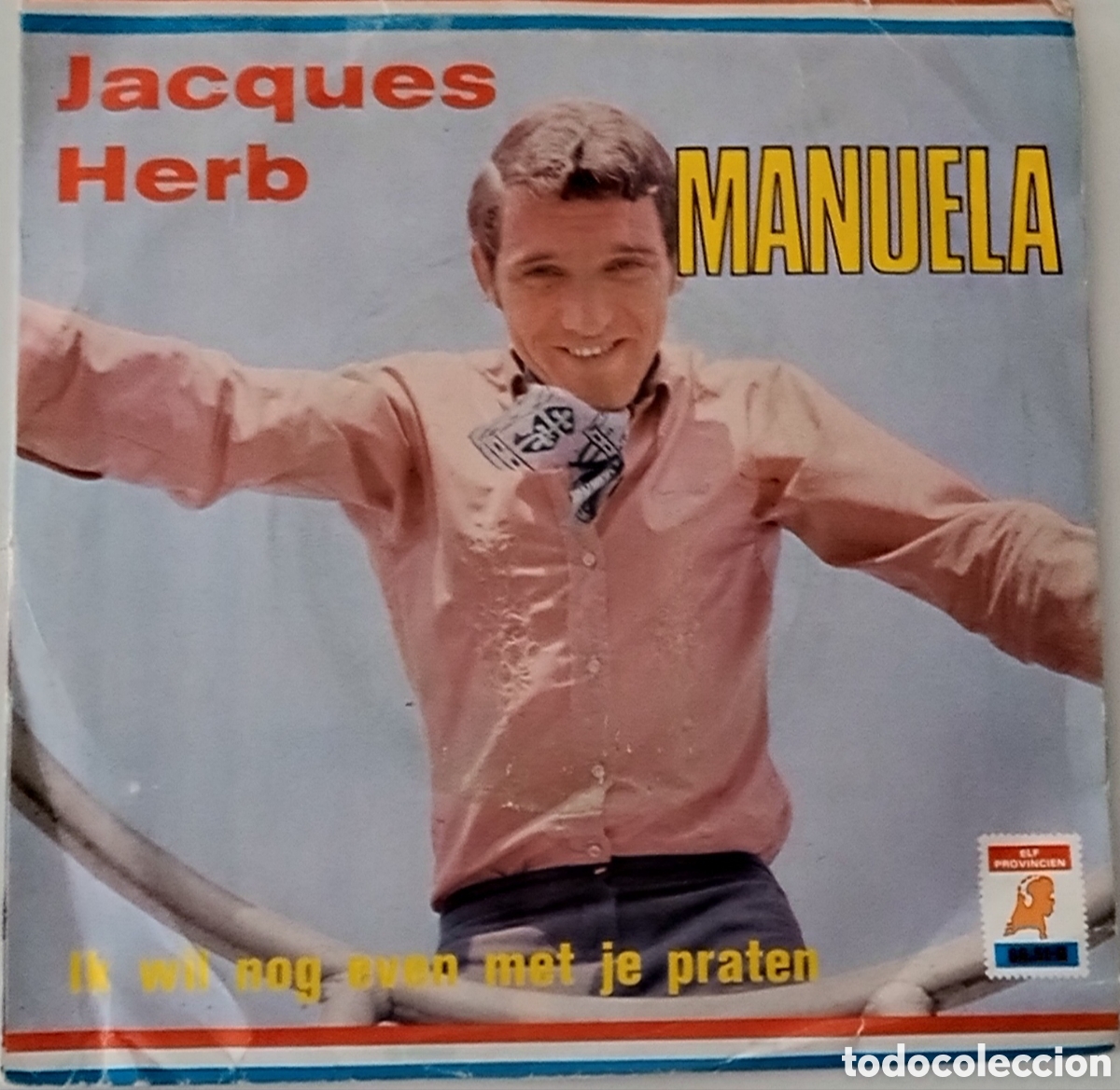 Discos de vinilo: JACQUES HERB - Manuela (1971) disco de vinilo single - Foto 1