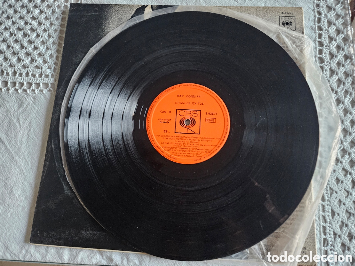 Discos de vinilo: LP Ray Conniffs Greatest Hits - Foto 2