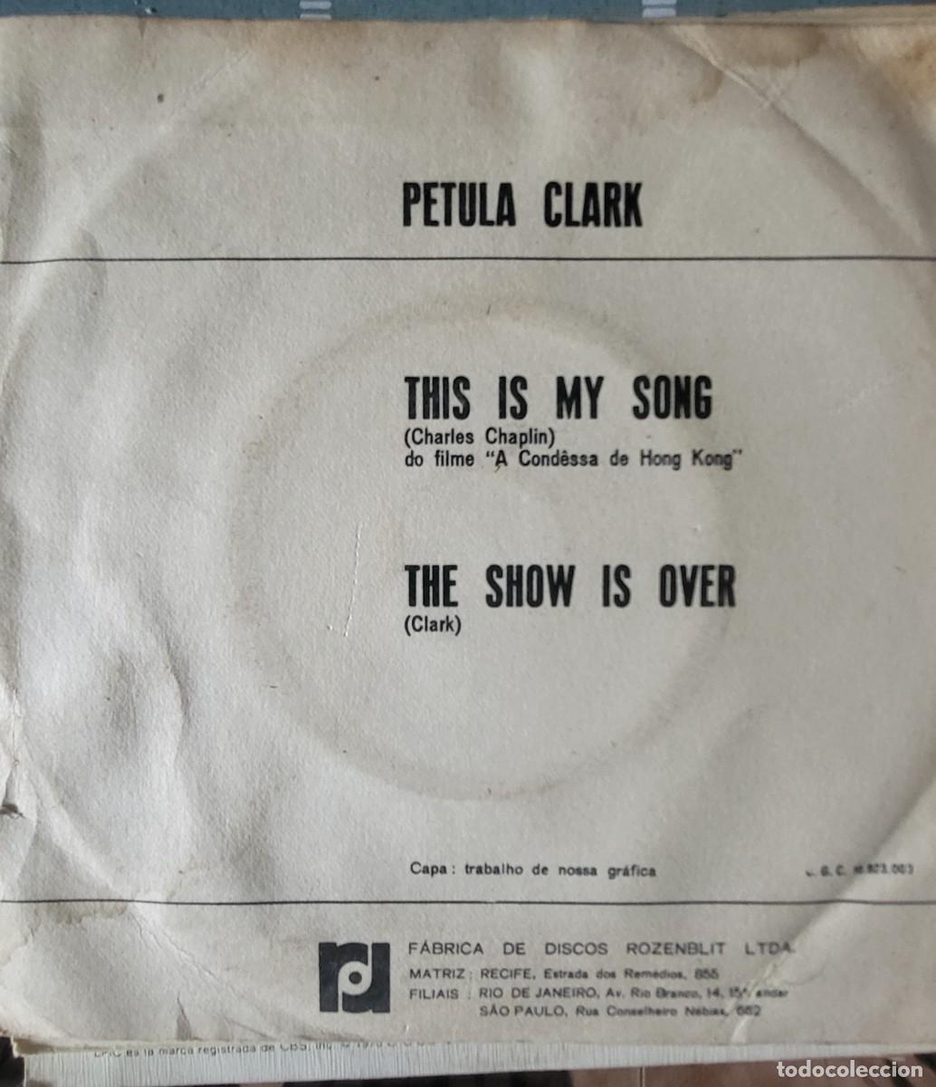 Discos de vinilo: Petula Clark single sello Vogue editado en Brasil... - Foto 2