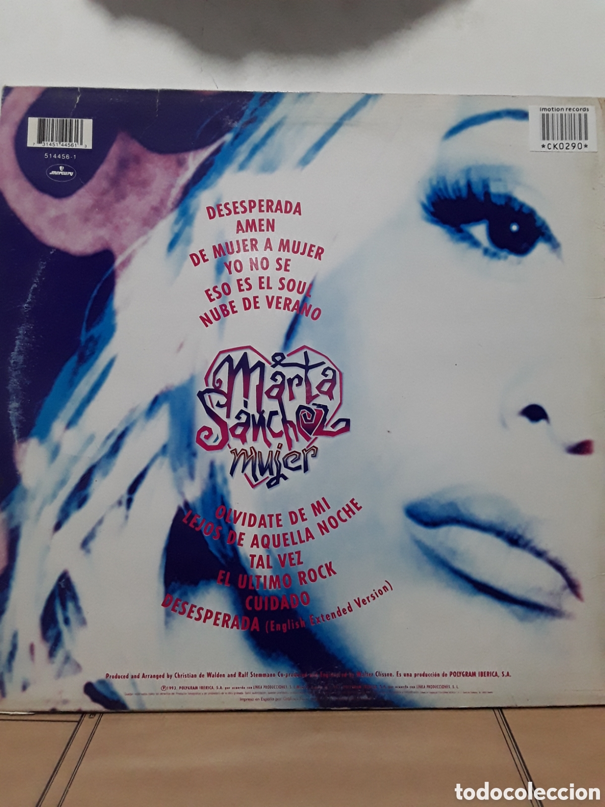Discos de vinilo: Marta S&aacute;nchez &lrm;&ndash; Mujer - Foto 2