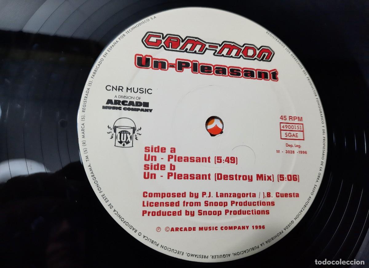 Discos de vinilo: Gam-Mon &ndash; Un-pleasant - Foto 3