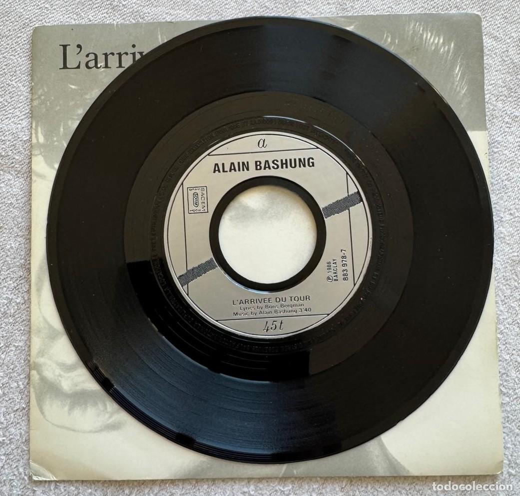 Discos de vinilo: Alain Bashung 45t Larrivee du tour EX EX single - Foto 2