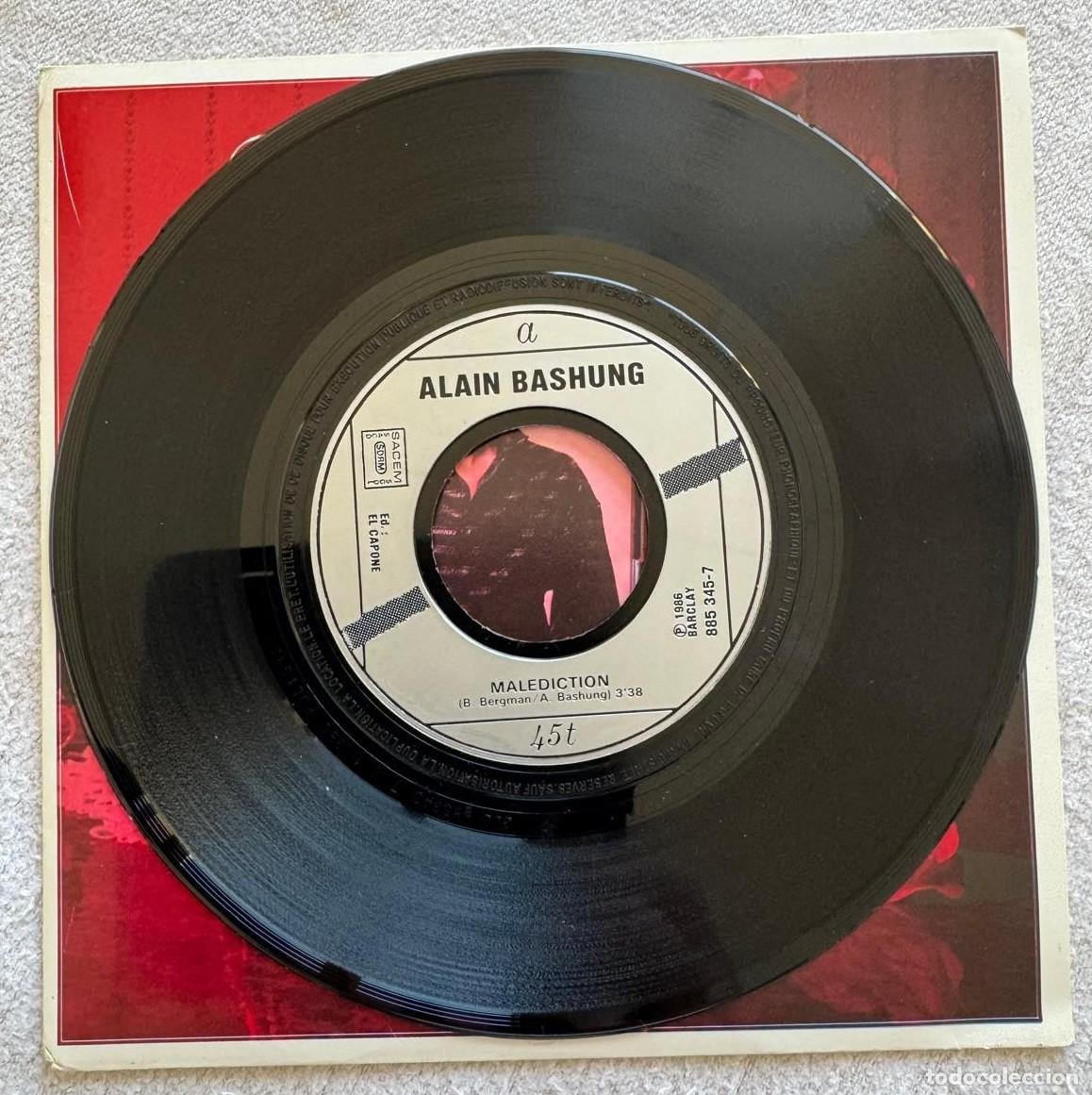 Discos de vinilo: Alain Bashung 45t Malediction EX EX - Foto 2