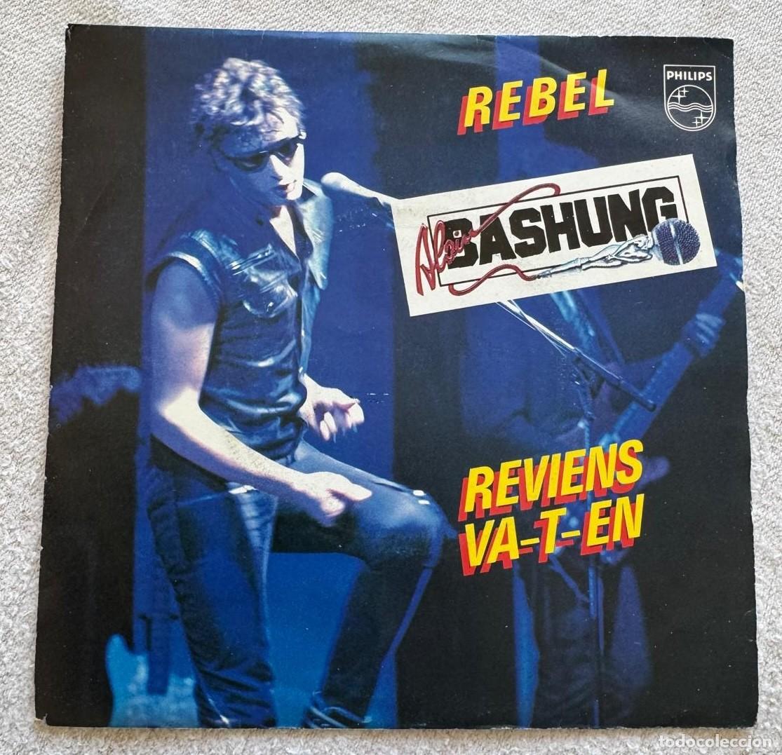 Discos de vinilo: Alain Bashung 45t Rebel VG++ EX - Foto 1