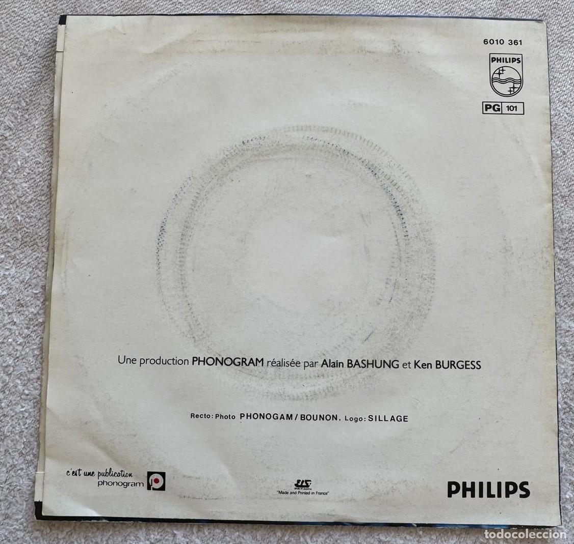 Discos de vinilo: Alain Bashung 45t Rebel VG++ EX - Foto 3