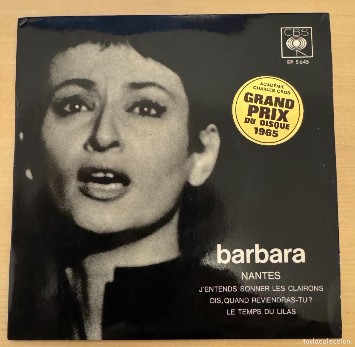 Discos de vinilo: Barbara 45t Nantes EXEX Single - Foto 1
