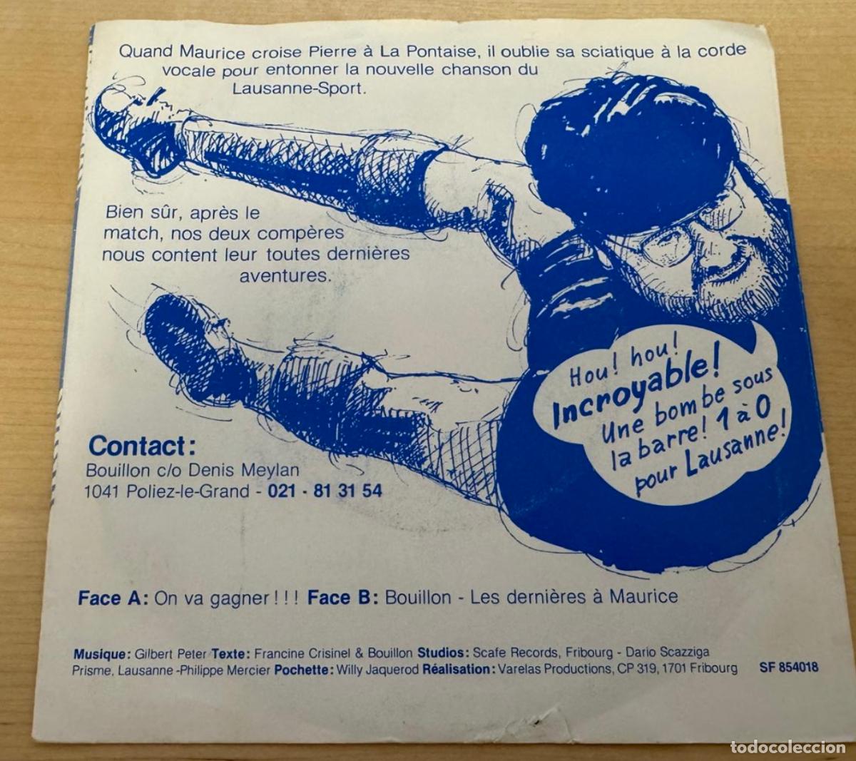 Discos de vinilo: Bouillon 45t On va gagner!! VG++ EX - Foto 2