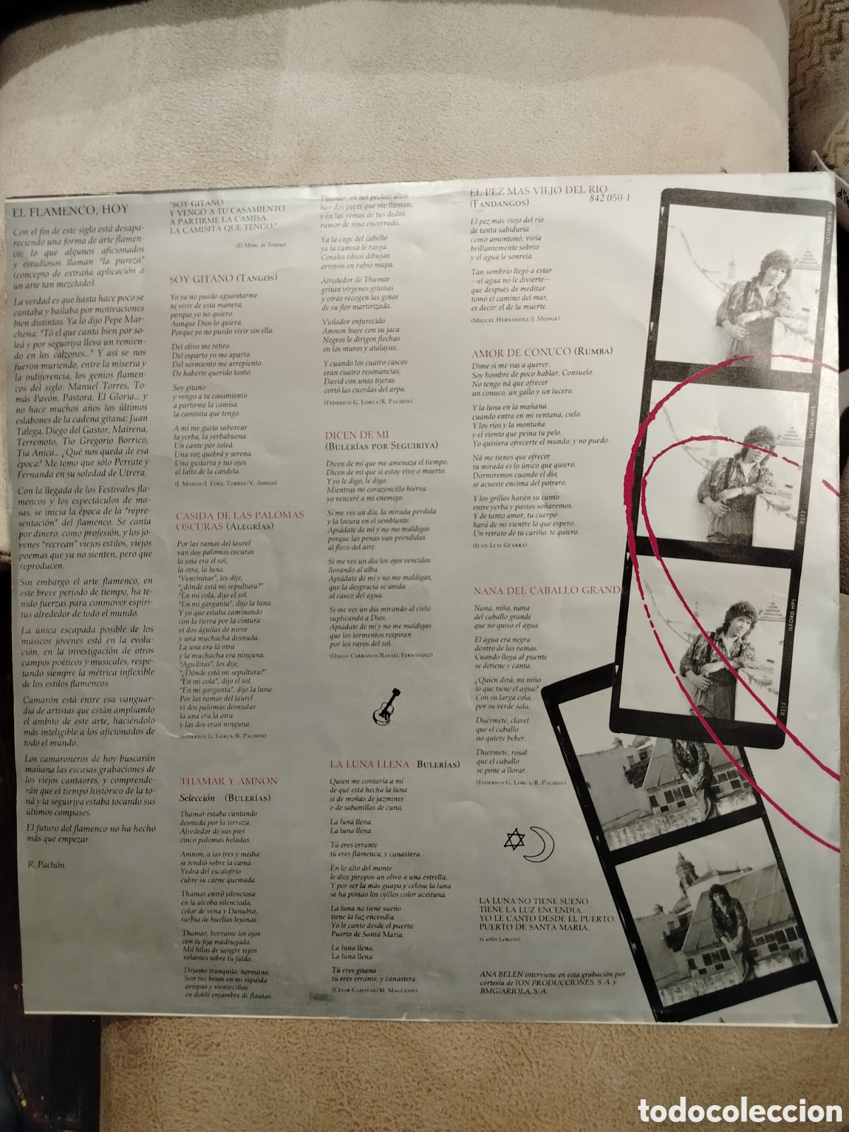 Discos de vinilo: Camar&oacute;n LP Soy Gitano - Foto 5