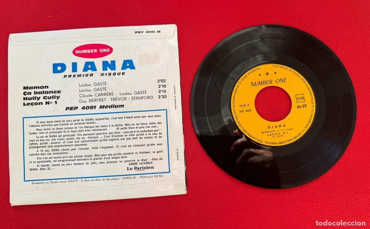 Discos de vinilo: Diana 45t Maman EX EX single - Foto 2