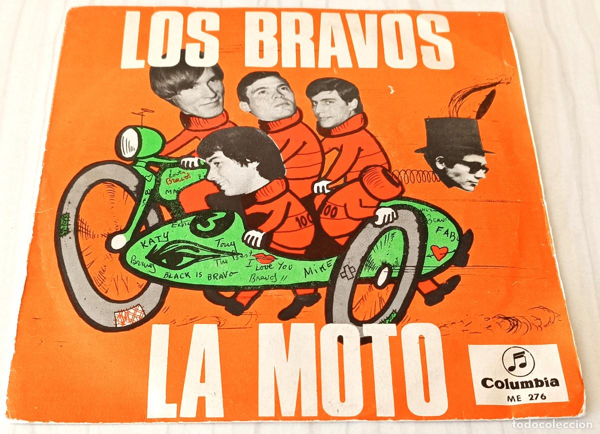 Discos de vinilo: LOS BRAVOS - LA MOTO COUMBIA - 1966 - Foto 1