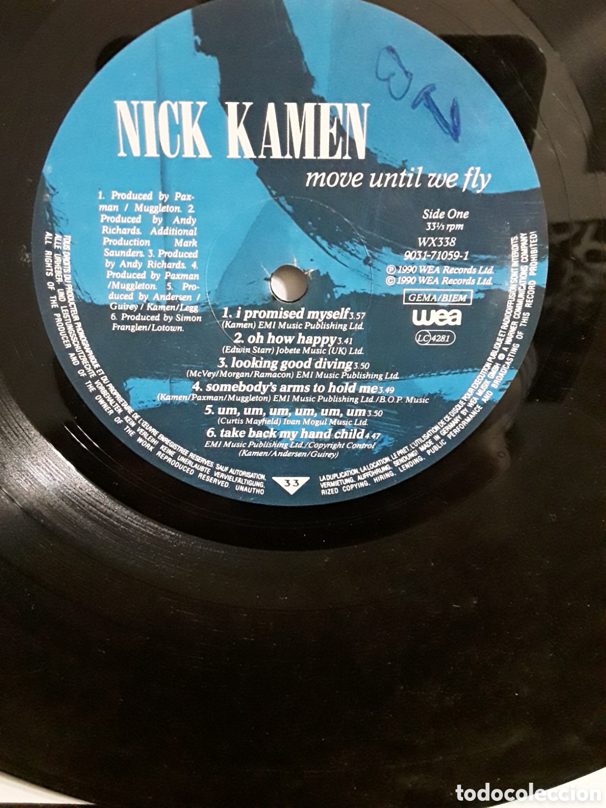 Discos de vinilo: Nick Kamen &lrm;&ndash; Move Until We Fly - Foto 2