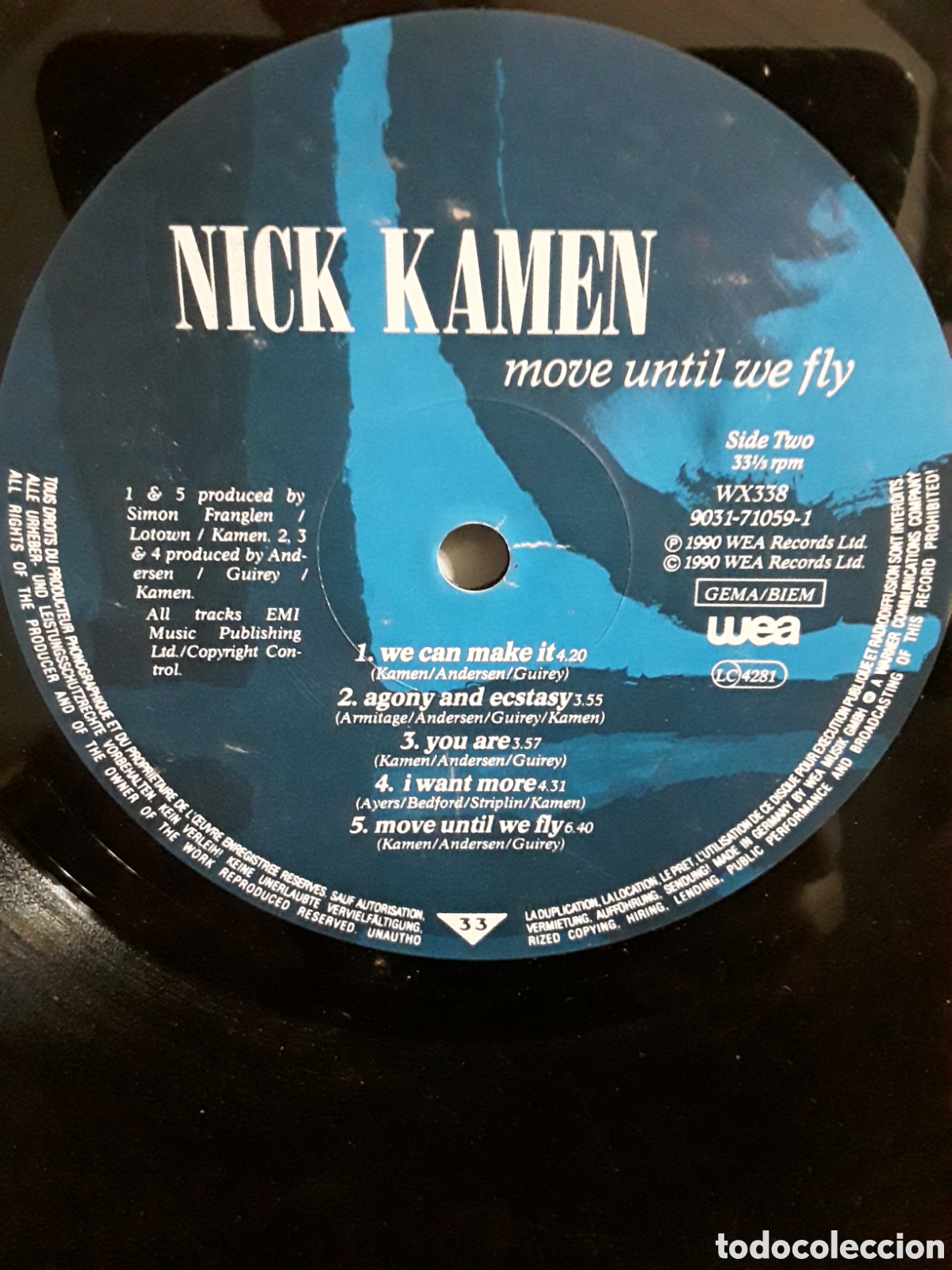 Discos de vinilo: Nick Kamen &lrm;&ndash; Move Until We Fly - Foto 1