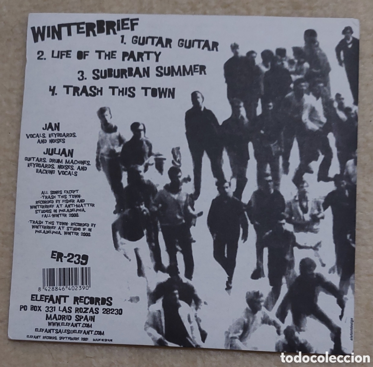 Discos de vinilo: WINTERBRIEF GUITAR GUITAR +3 ELEFANT 2000 - Foto 2